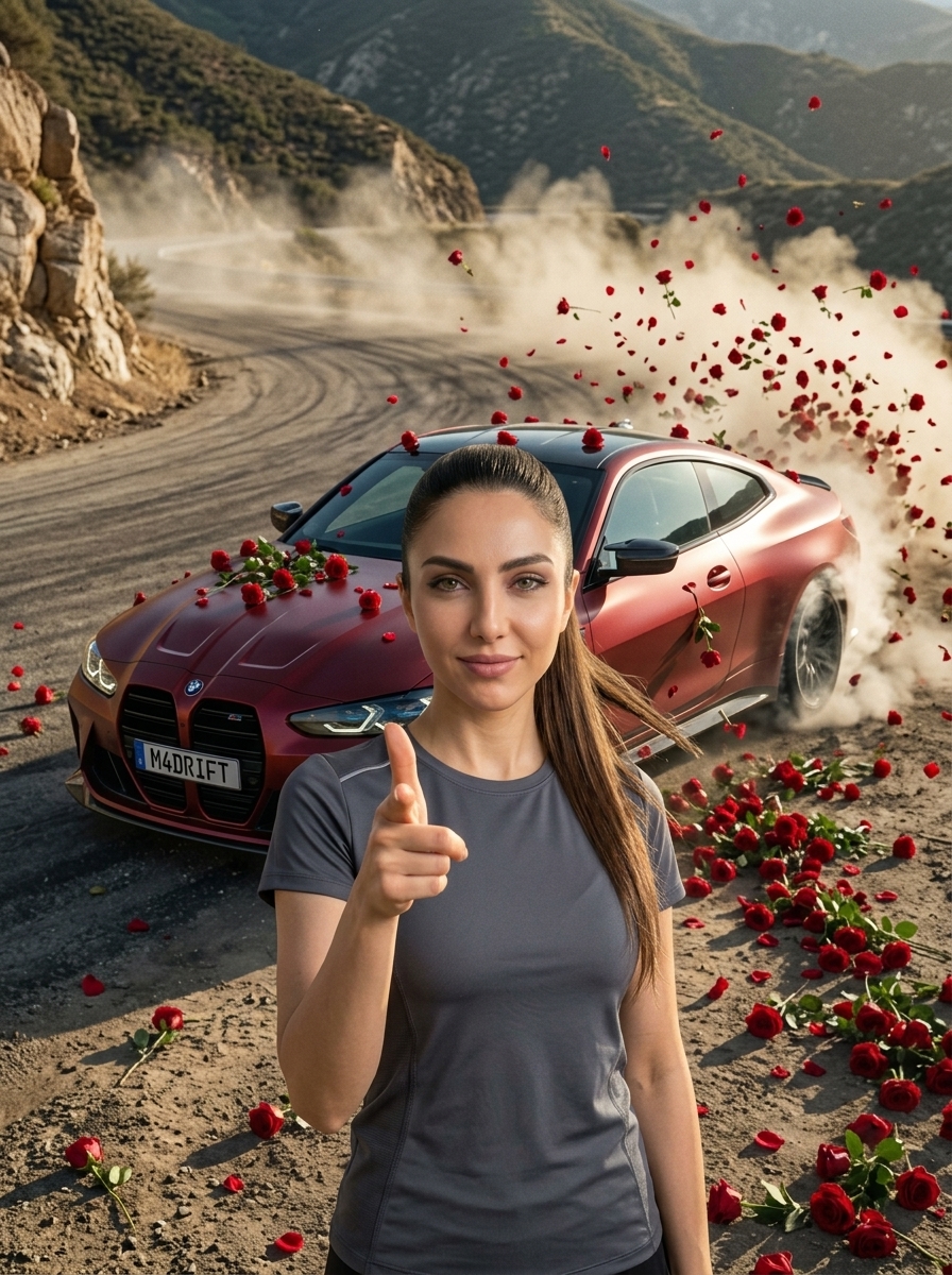Crimson Rose Drift